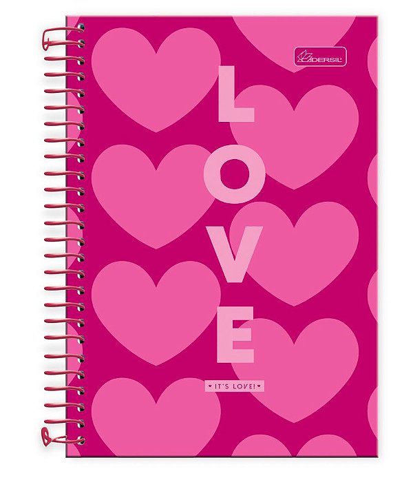 Caderno 1/4 capa dura It's Love IL1402