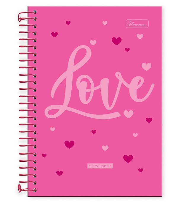 Caderneta 1/8 capa dura It's Love ILC01