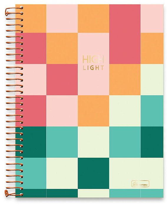 Caderno universitário 01 matéria capa dura Highlight HL04