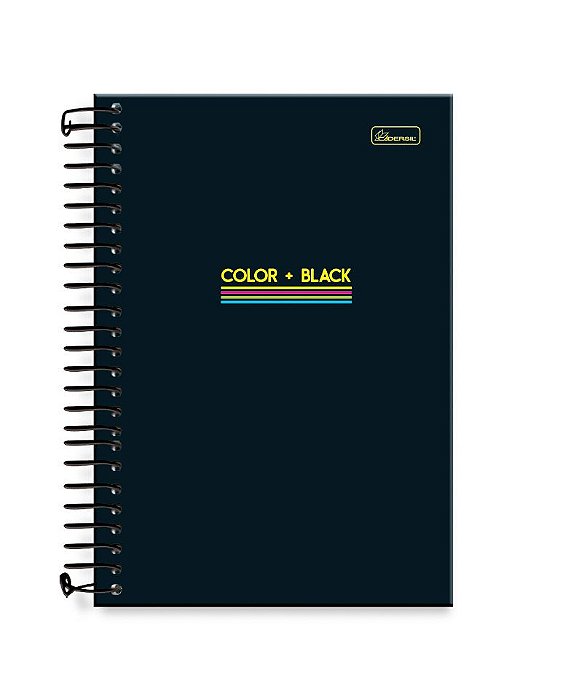 Caderneta 1/8 capa dura – Folhas Pretas Color + Black CBC01