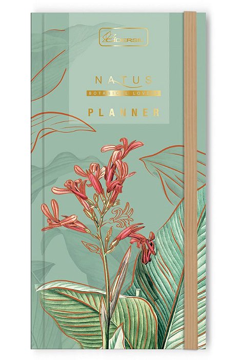 Planner 2 em 1 Costurado Com Elástico Capa Dura Natus NAP2103