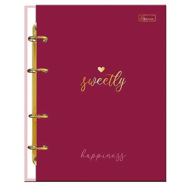 Caderno Colegial Argolado Capa Dura – Folhas Bra Sweetly SWCA04