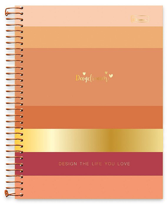 Caderno + Planner universitário 15 matérias capa dura Daydream DD02