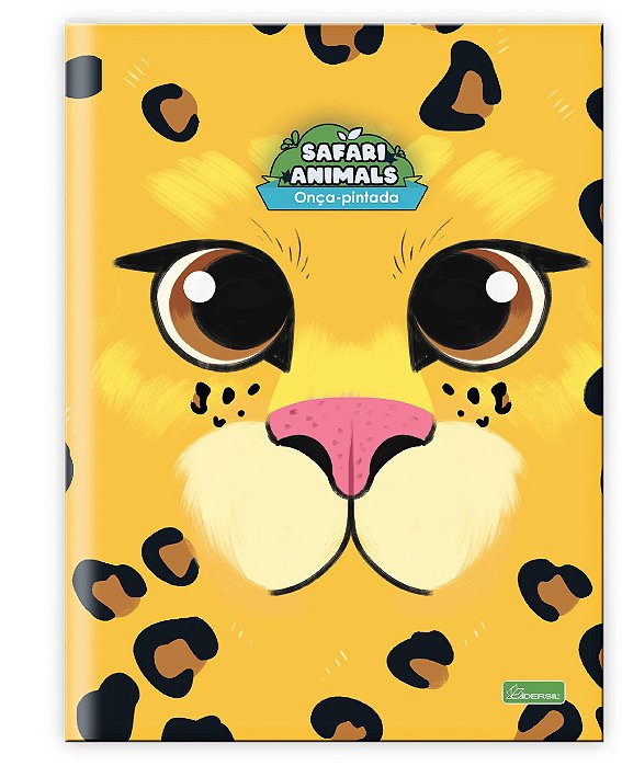 Caderno Capa Dura Costurado Brochura ¼ Safari Animals SNB1402