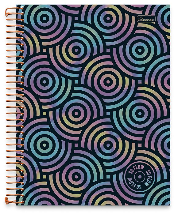 Caderno Universitário 10 Matérias Capa Dura So Flow SL01