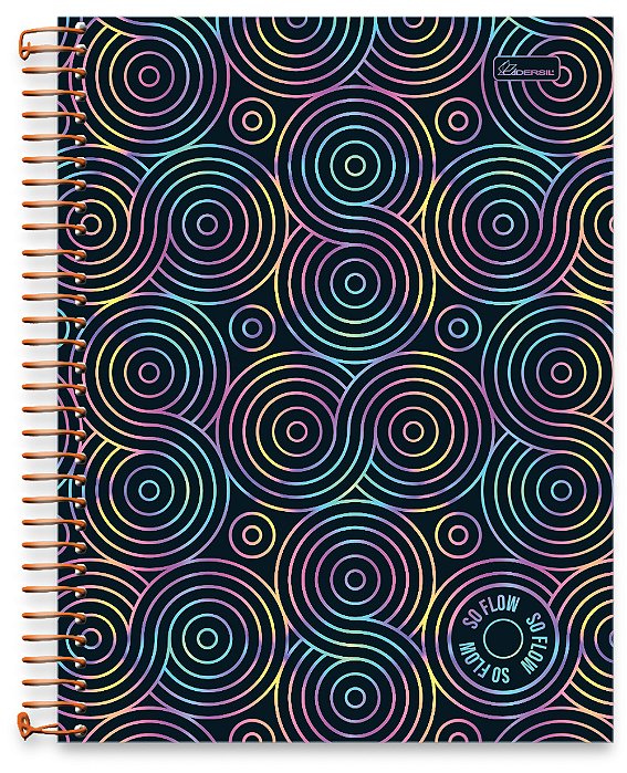 Caderno Universitário 10 Matérias Capa Dura So Flow SL02