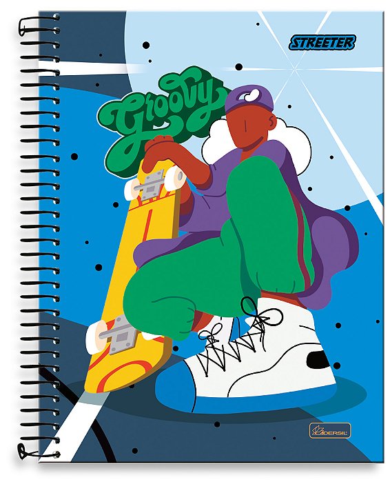 Caderno Universitário 20 Matérias Capa Dura Streeter ST02