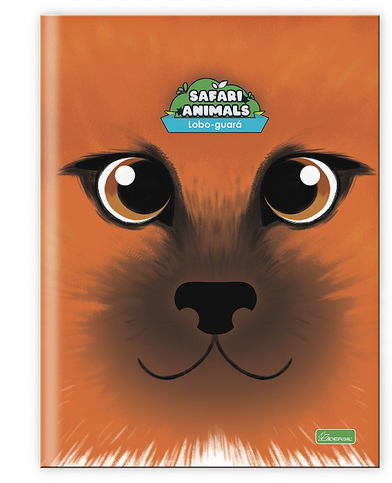 Caderno Capa Dura Costurado Brochura Universitári Safari Animals SNB04