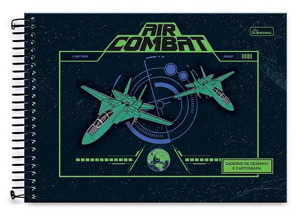 Caderno de Desenho Capa Dura Air Combat ACD02