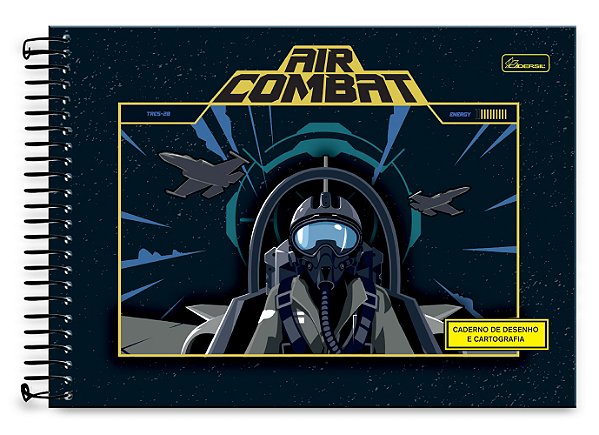 Caderno de Desenho Capa Dura Air Combat ACD04