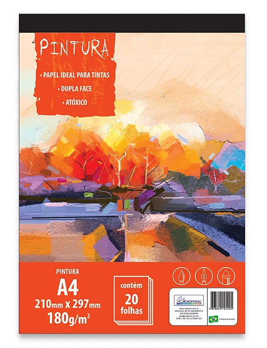 Caderno Colado Pintura Linha Artística CDCP04