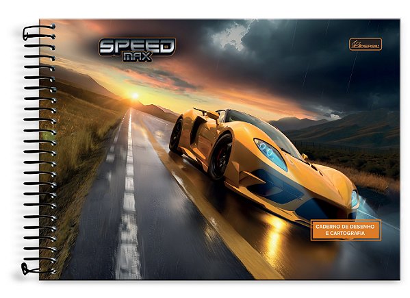 Caderno de Desenho Capa Dura Speed Max SMD02