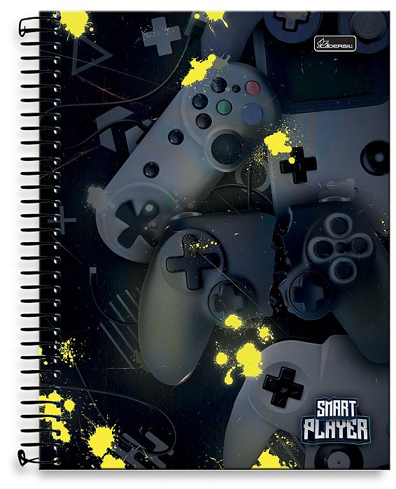 Caderno Universitário 15 Matérias Capa Dura Smart Player SP02