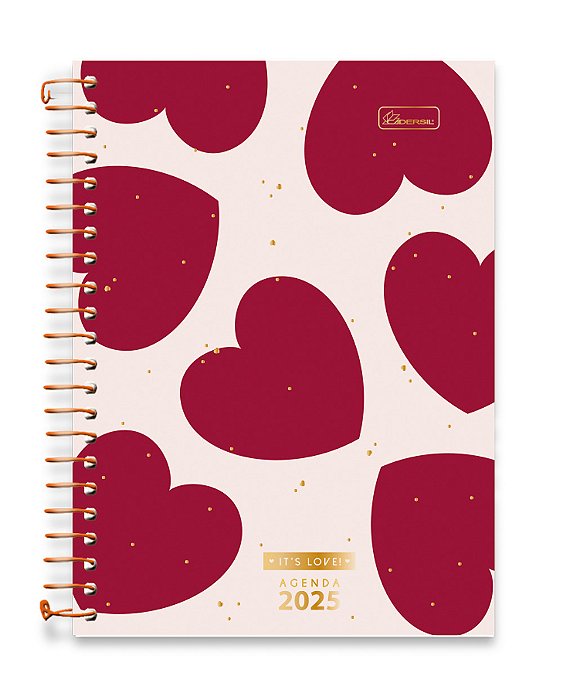 Agenda Espiralada Capa Dura It's Love ILAG02