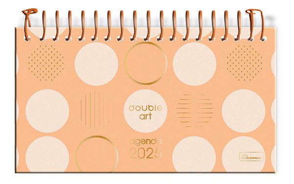 Agenda Espiralada Capa Dura Horizontal Double Art DAAGH02