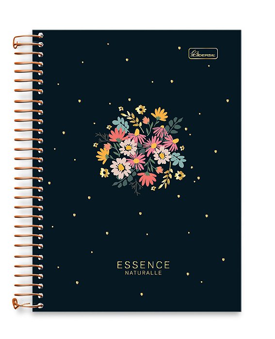 Caderno Colegial 15 Matérias Capa Dura Essence Naturalle EN04