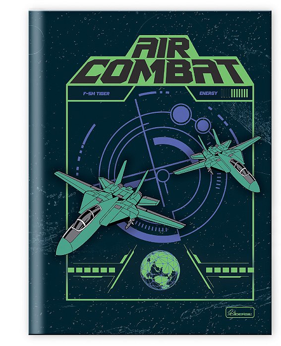 Caderno Capa Dura Costurado Brochura ¼ Air Combat ACB02