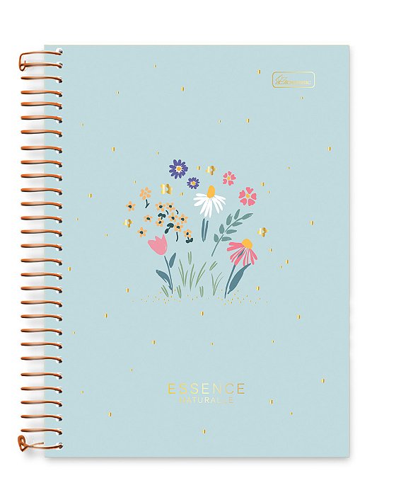 Caderno Colegial 10 Matérias Capa Dura Essence Naturalle EN03