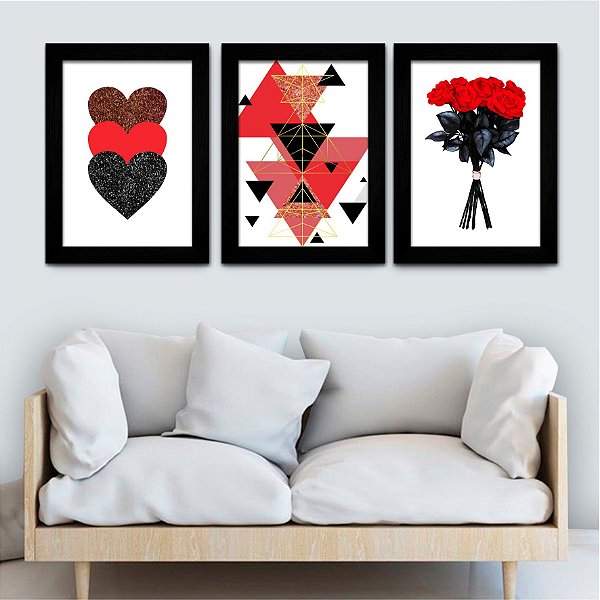 KIT 3 - ABSTRATO / ROSA