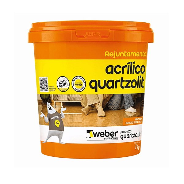 Rejunte Acrílico Quartzolit Weber 1kg