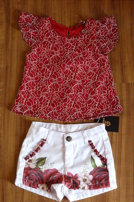 Conjunto Infantil Gabriela Aquarela