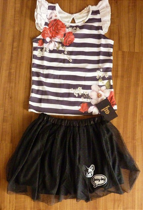 Conjunto Infantil Gabriela Aquarela