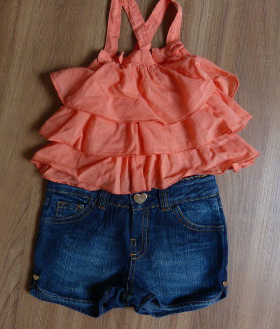 Conjunto Short e Bata Infantil