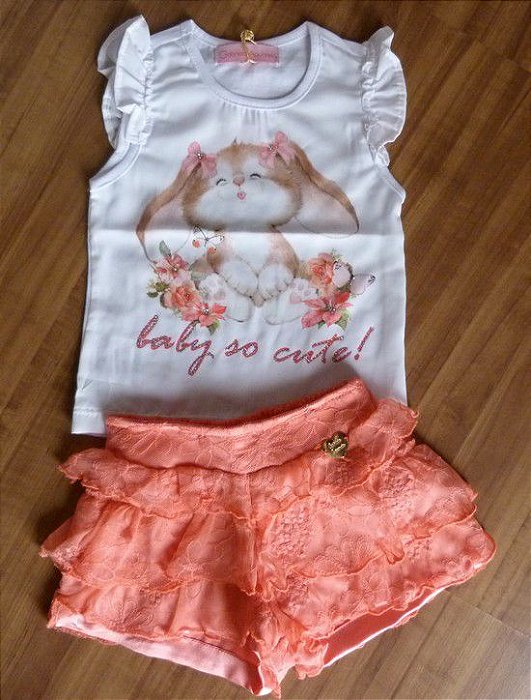 Conjunto Infantil Gabriela Aquarela