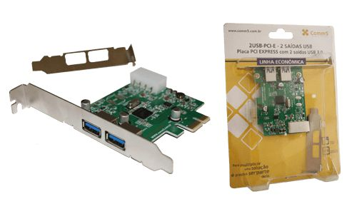 2USB-PCI-E - Placa PCI EXPRESS com 2 saídas USB 3.0