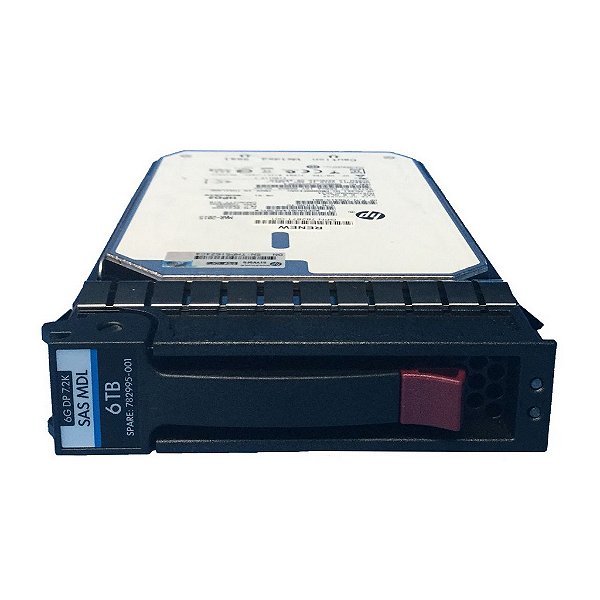 782995-001 - HD Servidor HP 6TB 6G 7,2K 3,5 SAS