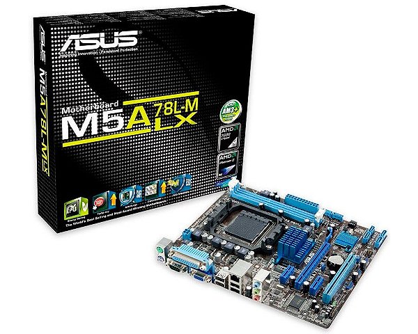 90-MIBFW2-G0XCK1SZ Placa-Mãe Asus (M5A78L-M LX/BR) AMD AM3 DDR3 Micro ATX