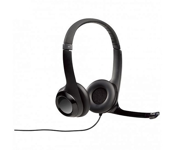 Headset USB Couro com Microfone H390 Logitech - 981-000014