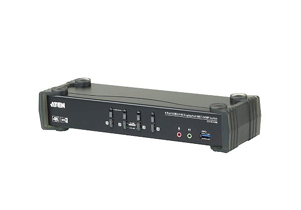 CS1924M Switch USB 3.0 4K DisplayPort MST KVMP™ de 4 Portas (Cabos incluídos)