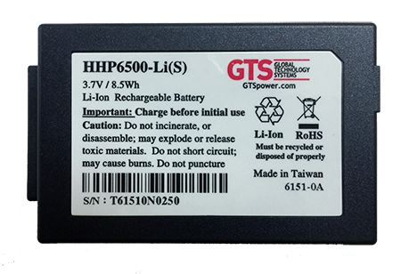HHP6500-LI(S) - Bateria GTS Padrão Para Computador de Mão Honeywell HHP6500