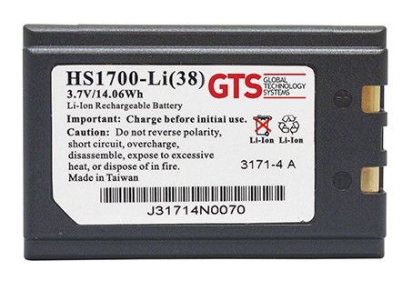 HS1700-LI(38) - Bateria GTS Para Symbol SPT1700 / SPT1800 / PPT2700 / PPT2800 / PPT8800 / PPT8846 / PDT 8100