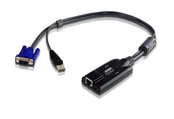 KA7170 Adaptador KVM USB VGA com suporte a vídeo composto