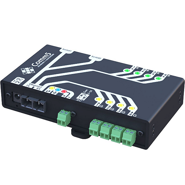 MA-50002FX Módulo de Acionamento via rede fibra ótica 100Base-FX com 4 saídas, 4 entradas e 2 Seriais