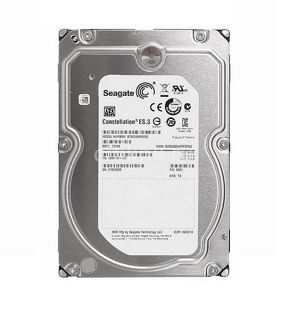 ST2000NM0033 - HD Servidor Seagate 2TB 7.2K 3,5 6G SATA