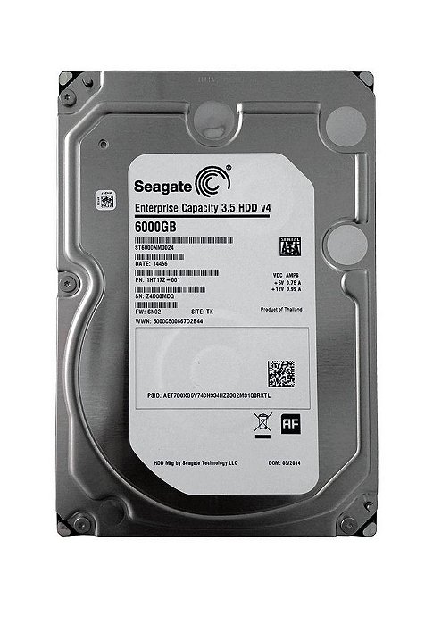 ST6000NM0024 - HD Servidor Seagate ENT 6TB 7.2K 3.5 6G 512e SATA