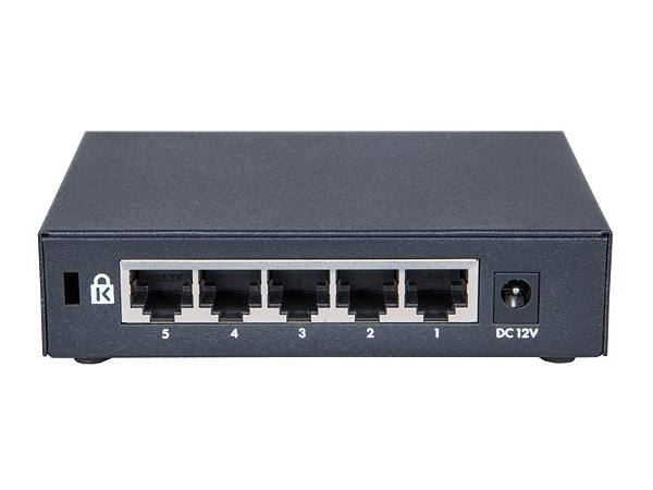 Switch 1420 Não Gerenciável 5G com 5 portas 10/100/1000 BASE-T RJ-45 - HPE / JH327A