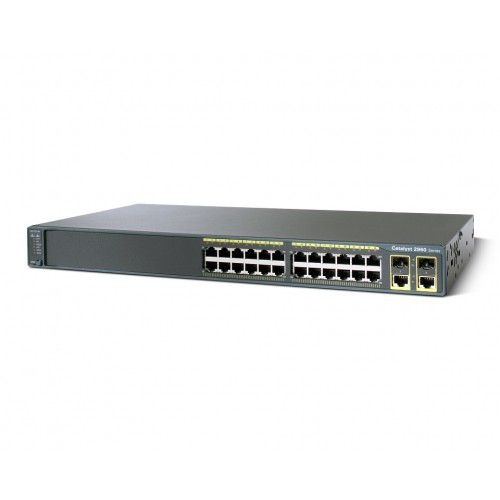 Switch Cisco CE Brazil Catalyst 2960 24 portas 10/100 + 2T/SFP LAN Base / WS-C2960+24TC-BR=