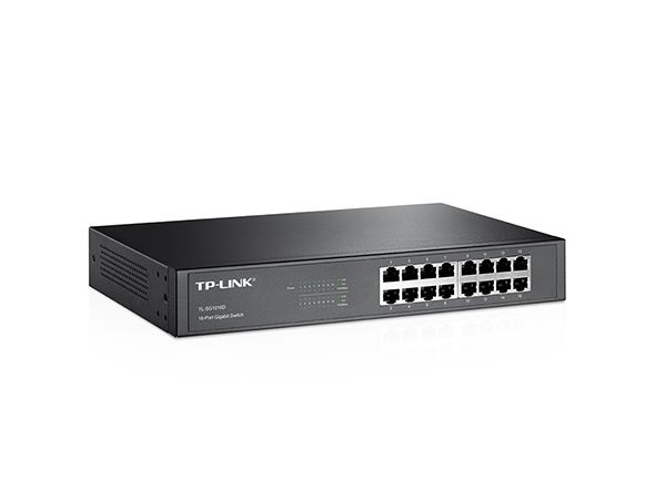 Switch Plug-and-Play Gigabit 16 portas 10/100/1000 - TP-LINK / TL-SG1016D