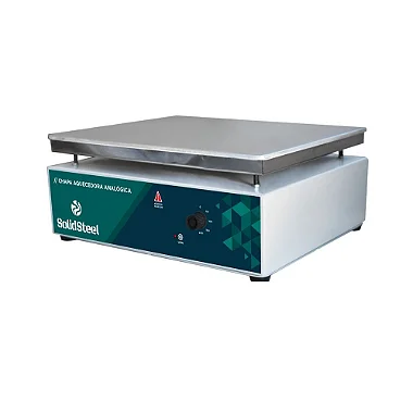 Chapa Aquecedora Analógica SSCAi 35x45 Aço Inox 220V 2000W SolidSteel em Estoque