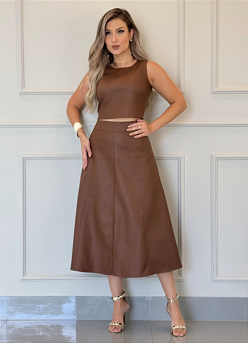 Conjunto Regata Melina e Saia Midi Paola