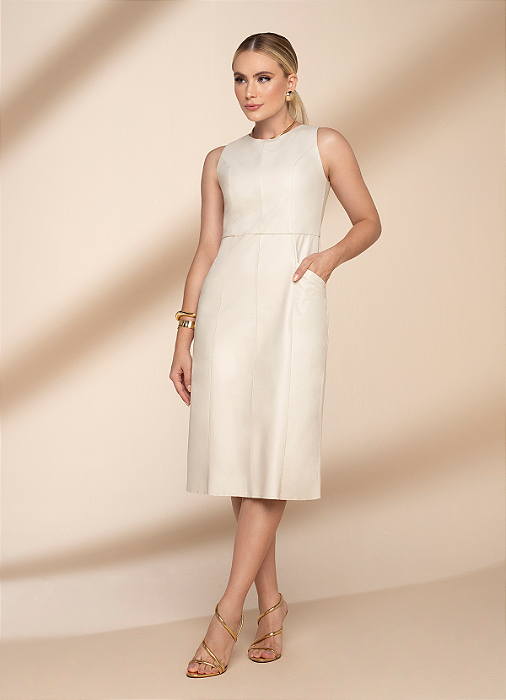 Vestido Olivia em PU Sintético Premium