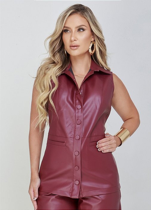 Colete Verona em Couro Sintético Premium