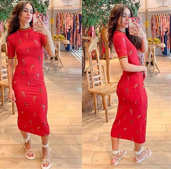 Vestido Midi Araritas Farm