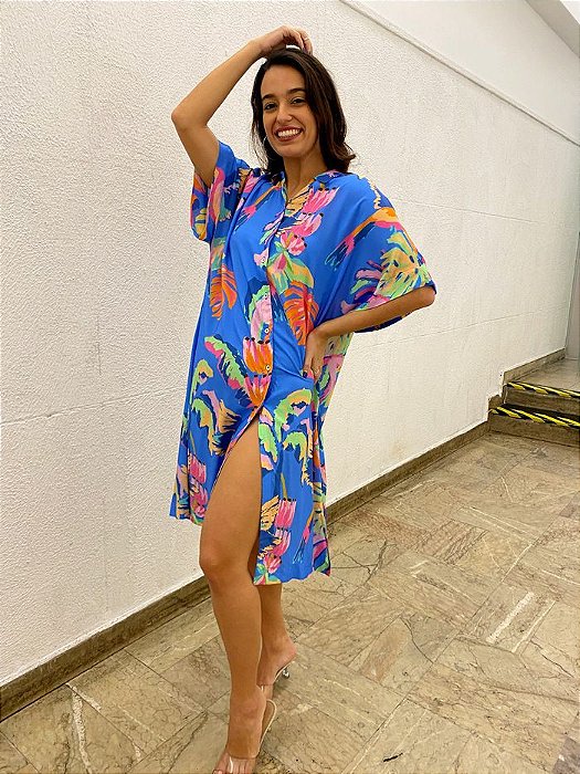 Vestido Selva Pintada (SEM TROCA)