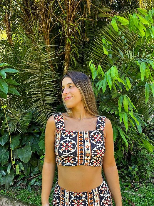 Top Alcinha Mandala Coração Farm
