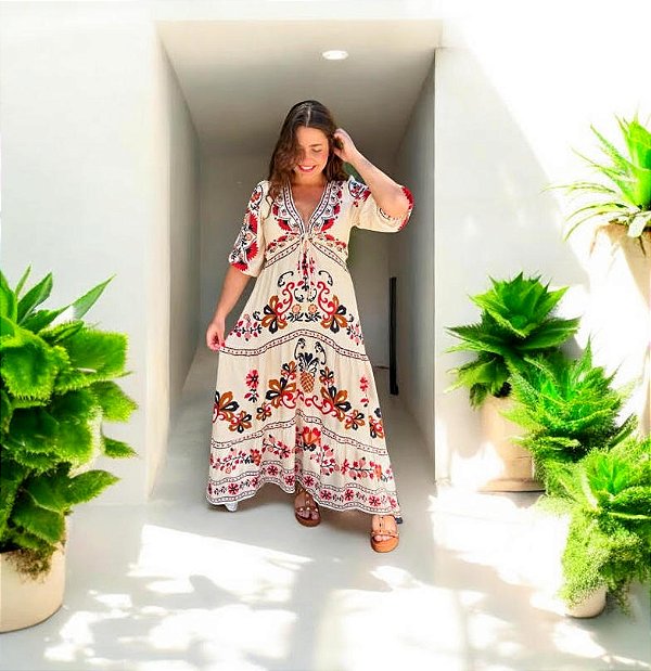 Vestido Mandala de Caju Farm